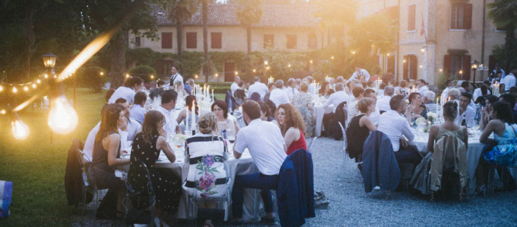 allestimento matrimonio all'aperto